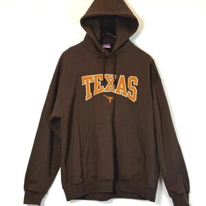 Champion Texas Longhorns Hoodie Brown XXL Pullover Sweatshirt CS2071-775 Mens